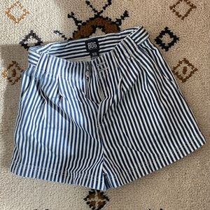 BDG striped high waist shorts